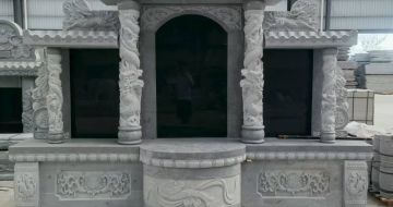 资阳 芝麻灰高档墓碑，土墓，可定制