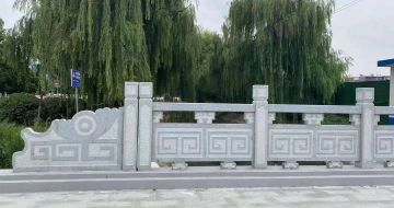 资阳 芝麻灰桥栏杆、河道栏杆安装效果