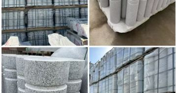 资阳 芝麻白花岗岩挡车柱、隔离柱多少钱