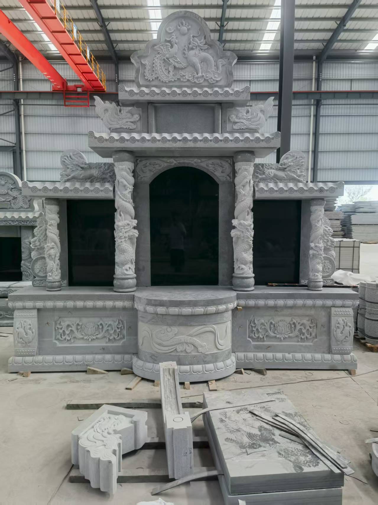资阳 芝麻灰高档墓碑，土墓，可定制