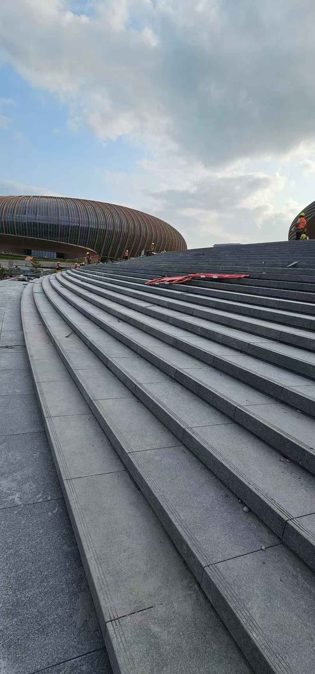 资阳 弧形整石台阶铺装效果图